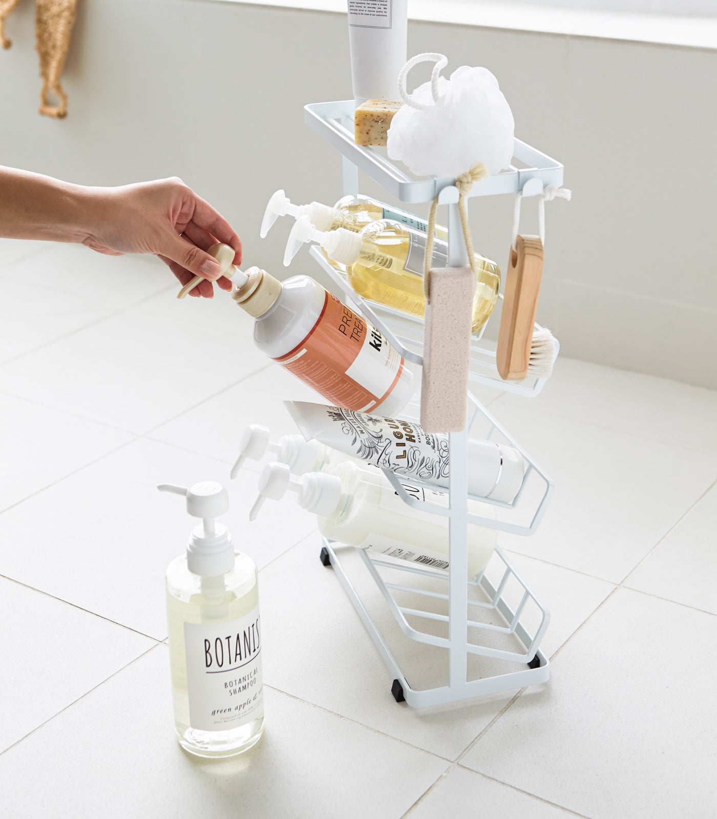 Shower Dispenser Caddy (17" H) - Steel