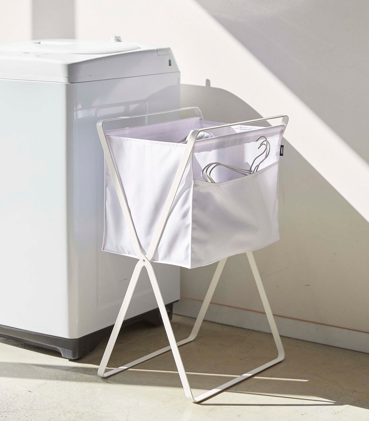 Folding Laundry Basket (27.6" H) - Steel