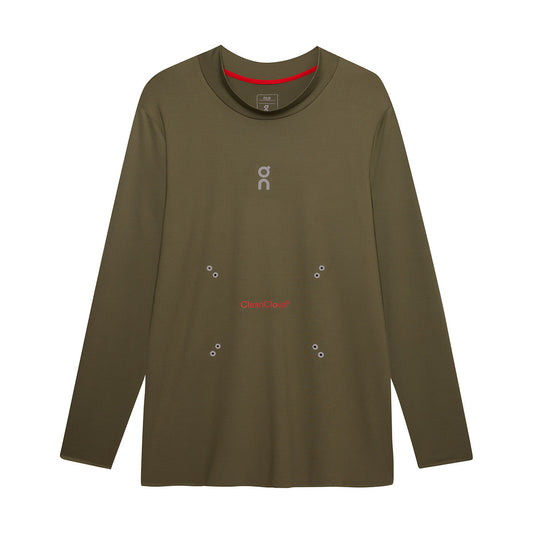 + PLEASURES + The LOOP Running Supply L/S Tee 'Olive'