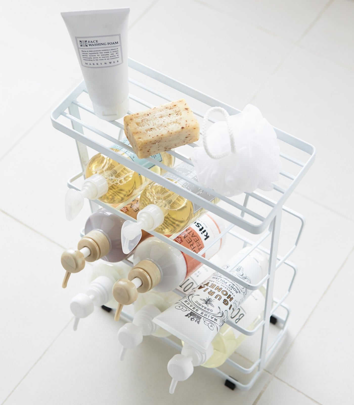 Shower Dispenser Caddy (17" H)  - Steel
