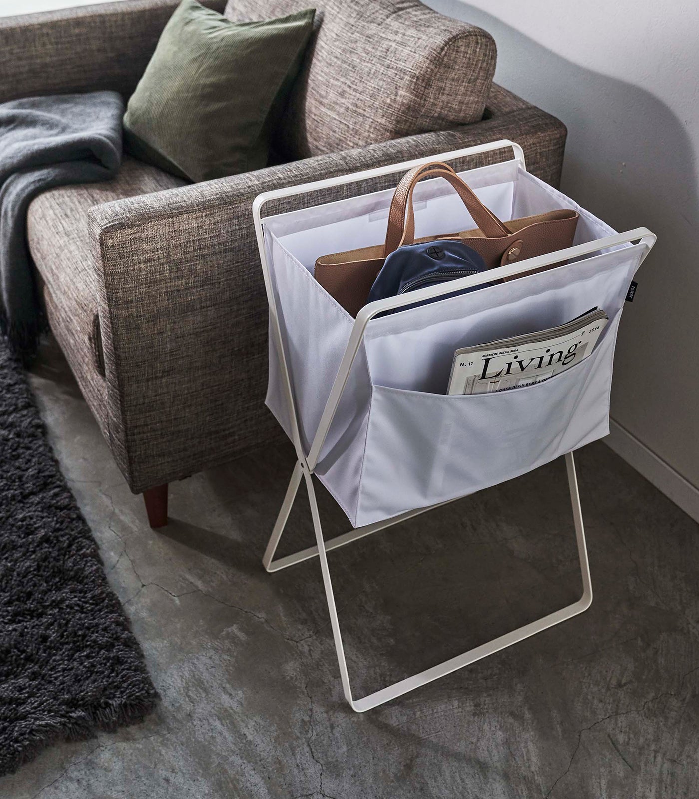 Folding Laundry Basket (27.6" H)  - Steel